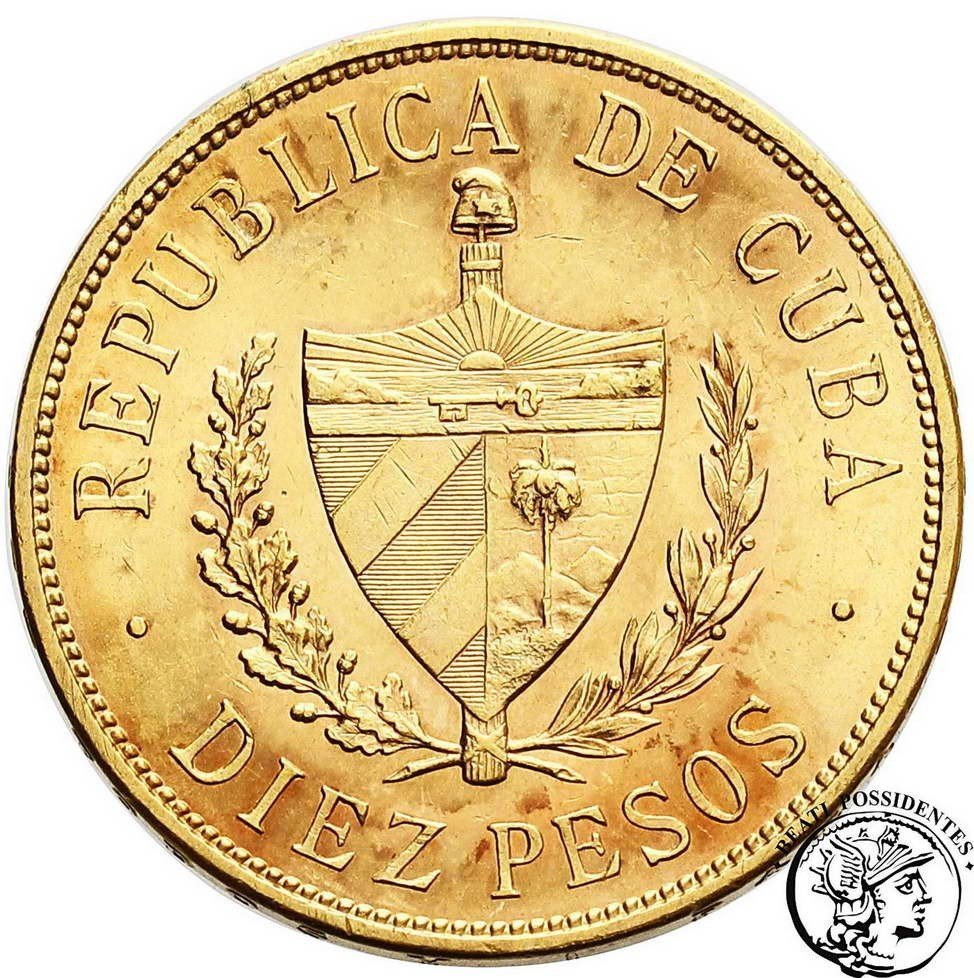 Kuba 10 pesos 1916 st.2+